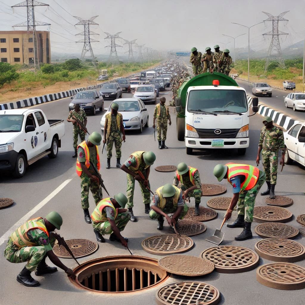 Security Agencies Crack Down on Abuja Highway Manhole Cover Theft